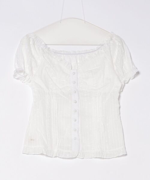lace puff blouse レディース