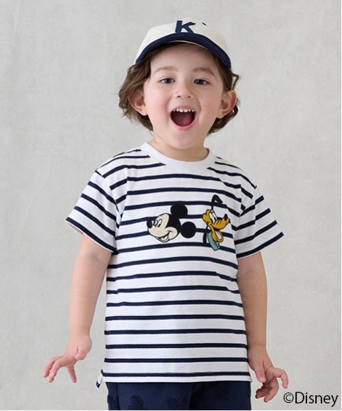 petit main tシャツ 「Disney」モチーフキャラ半袖Tシャツ キッズ 子供
