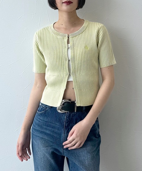 PAGEBOY（ページボーイ） ニット セーター ピグメントホックリブニット