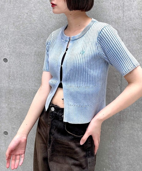 PAGEBOY（ページボーイ） ニット セーター ピグメントホックリブニット