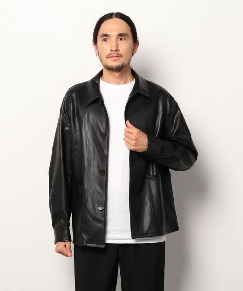 【りんぼー】beauty&youth レザージャケット black L BEAUTY＆YOUTH UNITED ARROWS ジャケット X-LARGE ブラック メンズ