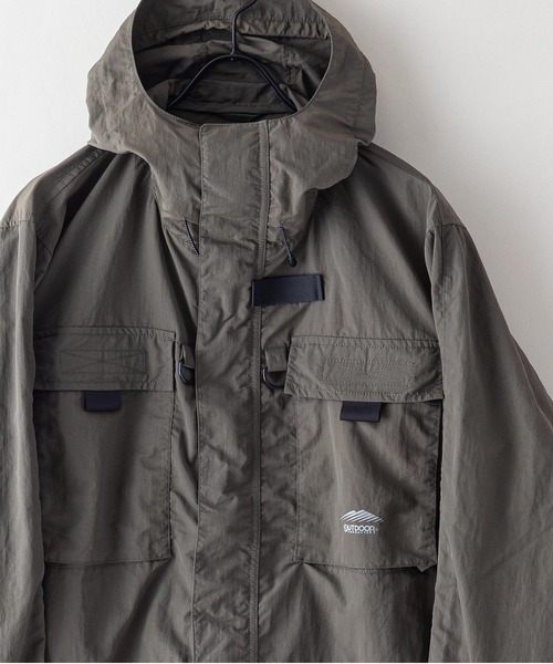 Mountain Research カーキ ナイロン　ブルゾン アーバンリサーチ URBAN RESEARCH 『別注』RUSSELL ATHLETIC