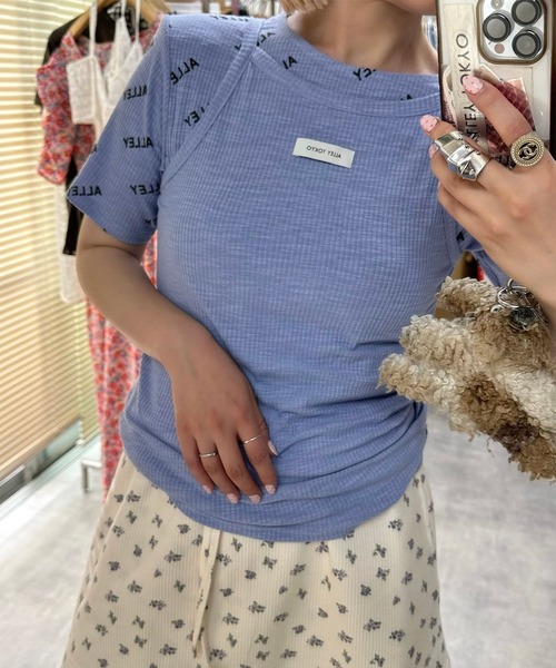 tシャツ Alleyロゴ総柄T＆アメスリタンクセット レディース