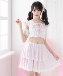 水着 ときめきハートレースフリルセーラー水着 ...の詳細画像5