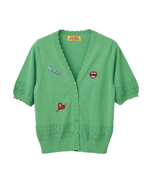 HYSTERIC GLAMOUR 「HYSTERIC GLAMOUR」 ニットカーディガン