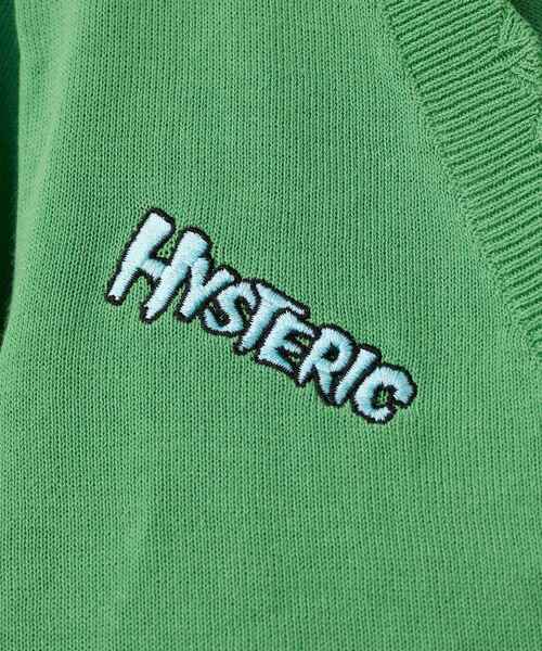 新品　ヒステリックグラマー　コットン　ニット　カーディガン　F レディース HYSTERIC GLAMOUR 「HYSTERIC GLAMOUR」 ニットカーディガン