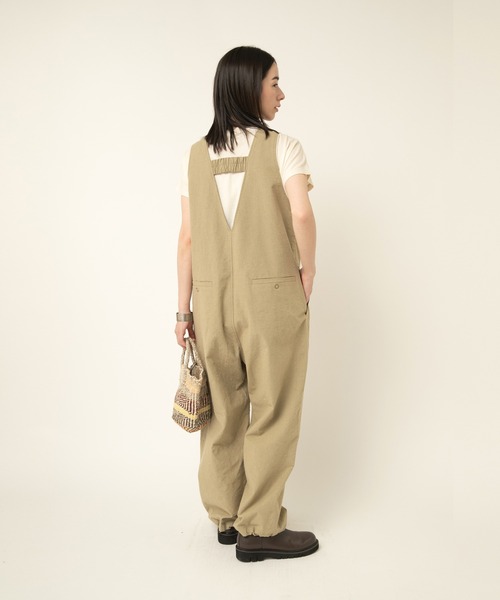 RNA-N/O0743/リネンコットンサロペット RNA-N（アールエヌエーエヌ） サロペット オーバーオール O0743 リネン