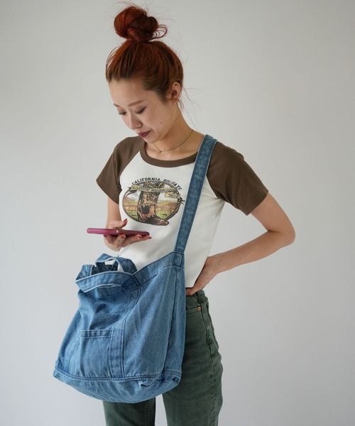 ★美品★ HEAD PORTER デニム 2WAYトートバッグ 大きめ 大容量 ☆美品☆ HEAD PORTER デニム 2WAYトートバッグ 大きめ 大容量