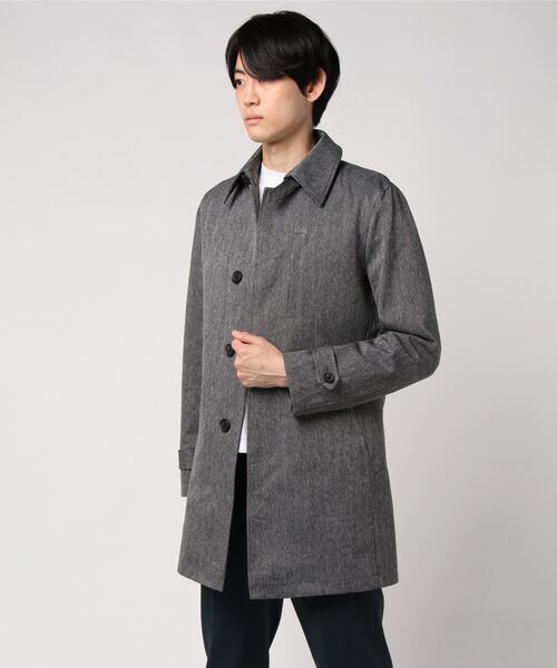 美品 キャサリンハムネット ウールメルトン ベルテッドコート ライナー付 L 黒 美品 キャサリンハムネット ウールメルトン ベルテッドコート ライナー