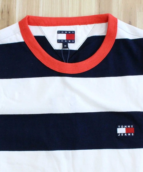 トミー ヒルフィガー TJMボールドボーダーリンガーネックTシャツ TOMMY HILFIGER tシャツ TJM ボールドボーダーリンガーネックT