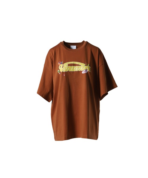 tシャツ FRUIT LABEL BIG T-SHIRT レディース