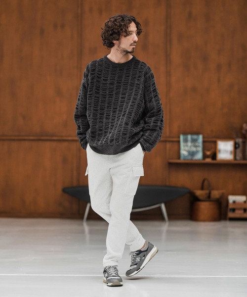 CAMBIO（カンビオ） セーター ニット mn3137-Floating Jacquard Mole
