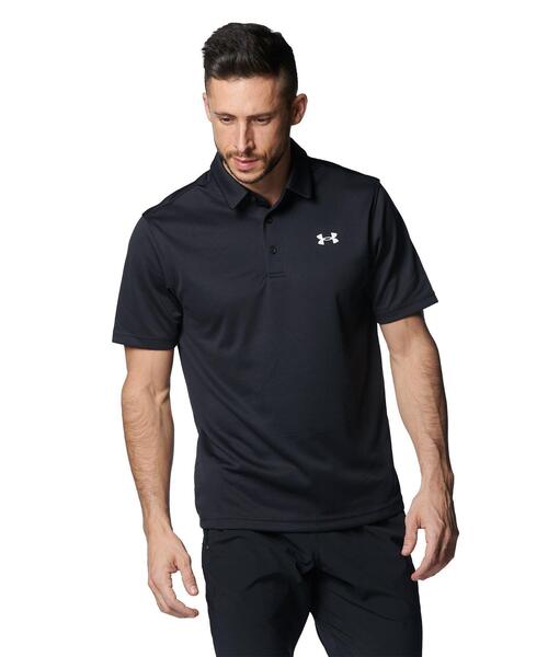 【大きいサイズ】 UNDER ARMOUR ブラック ポロシャツ（半袖） 大きいサイズ】 UNDER ARMOUR ブラックポロシャツ（半袖）