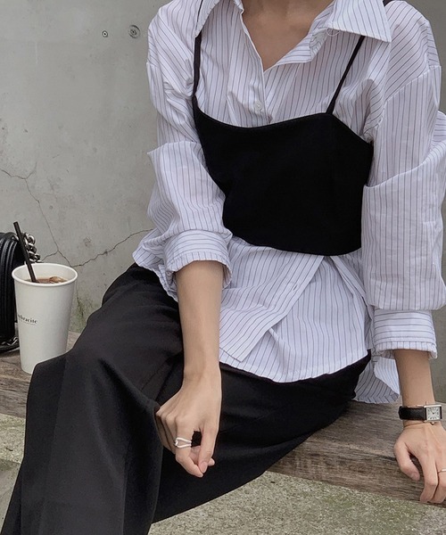 「DAY CLOSET」 長袖シャツ X-LARGE ブラック レディース
