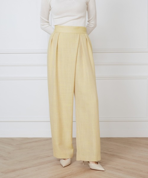 ワイドパンツ パンツ ラップパンツ「la veille by SUPERIOR CLOSET」 レディース