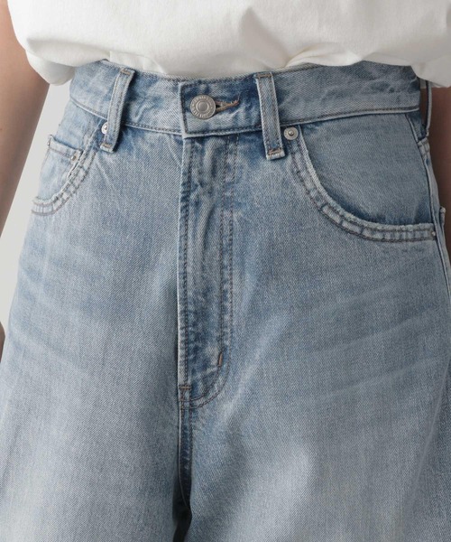 「LOWRYS FARM」 ダメージ加工デニムパンツ LARGE ブルー系その他 レディース