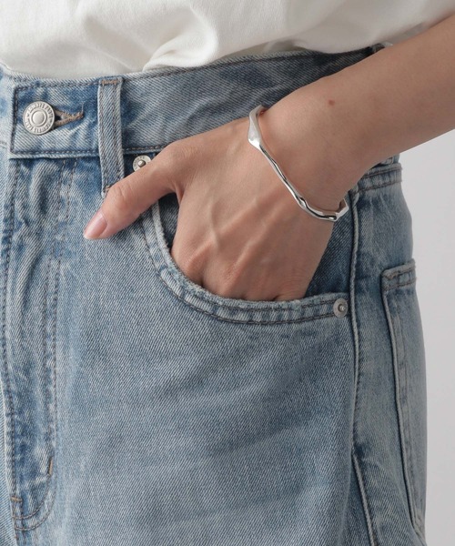「LOWRYS FARM」 ダメージ加工デニムパンツ LARGE ブルー系その他 レディース