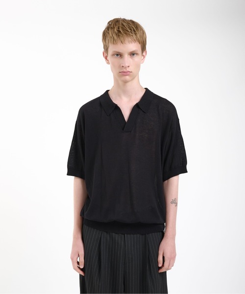 Regen Glanz ポロシャツ skipper knit polo shirt/スキッパーニット
