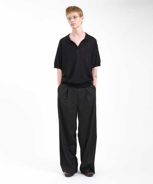 【美品】 SEEALL OVERSIZED SKIPPER POLO ポロシャツ SEEALL OVERSIZED SKIPPER POLO