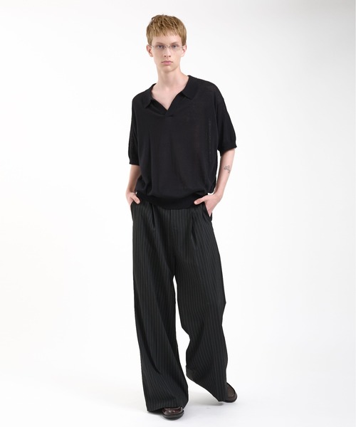 Regen Glanz ポロシャツ skipper knit polo shirt/スキッパーニット