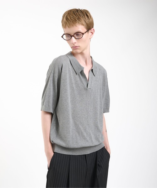 【美品】 SEEALL OVERSIZED SKIPPER POLO ポロシャツ SEEALL OVERSIZED SKIPPER POLO