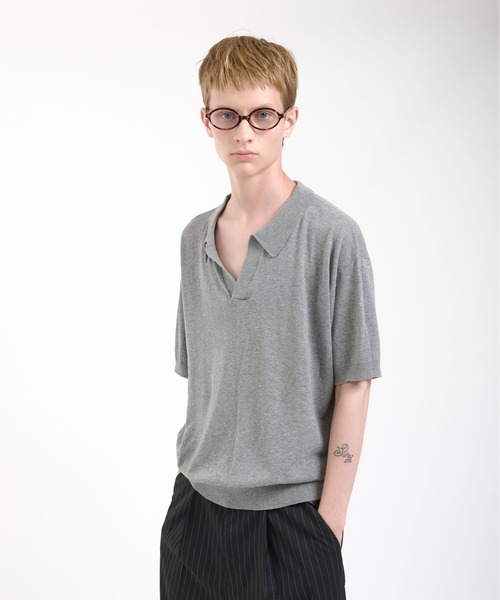 Regen Glanz ポロシャツ skipper knit polo shirt/スキッパー