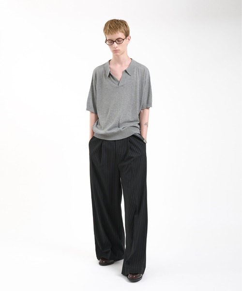Regen Glanz ポロシャツ skipper knit polo shirt/スキッパーニット