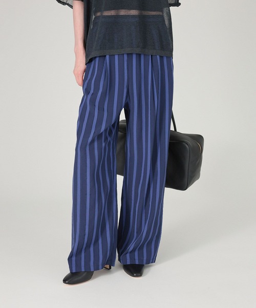 BABYLONE（バビロン） パンツ キュプラストライプパンツ レディース