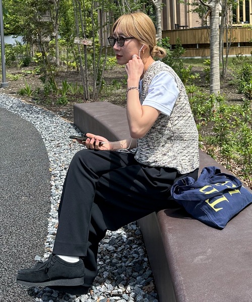 「feepur」 ニットベスト MEDIUM ブラック レディース