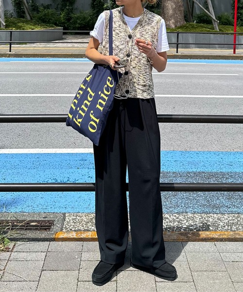 「feepur」 ニットベスト MEDIUM ブラック レディース