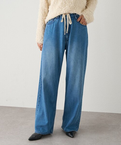 BEARDSLEY リメイク風デニム　ジーンズ BEARDSLEY リメイク風デニムパンツ ブルー サイズ1 定価25300円