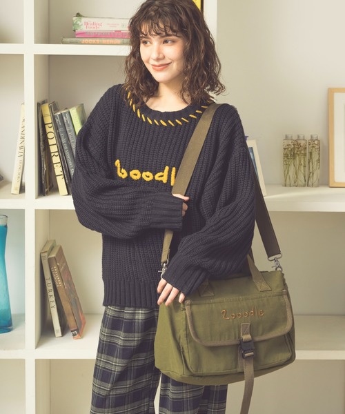 Zooodle トートバッグ logo shoulder bag - ロゴショルダーバッグ