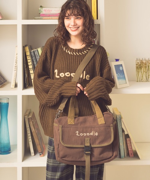 Zooodle トートバッグ Logo shoulder bag - ロゴショルダーバッグ