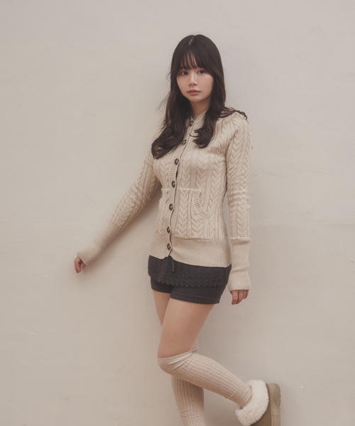 M DOLLY パンツ cable knit mistera pants/ケーブルニットミステラ