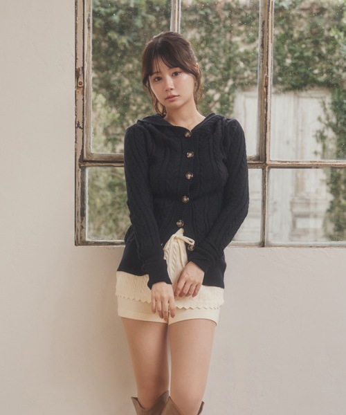 M DOLLY パンツ cable knit mistera pants/ケーブルニットミステラ