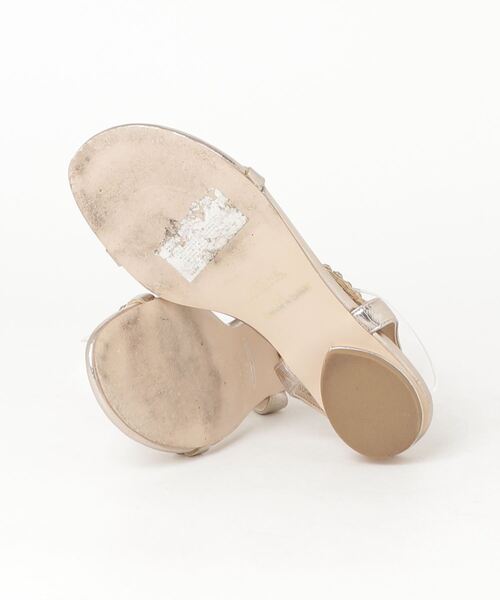 「ALUNE」 フラットサンダル M シャンパン レディース_画像3