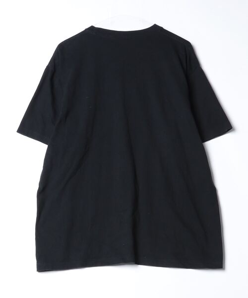 Lサイズ　◆刺繍半袖プルオーバーSHIRTS-BLACK SHIPS（シップス） 刺繍半袖Tシャツ X-LARGE ブラック レディース