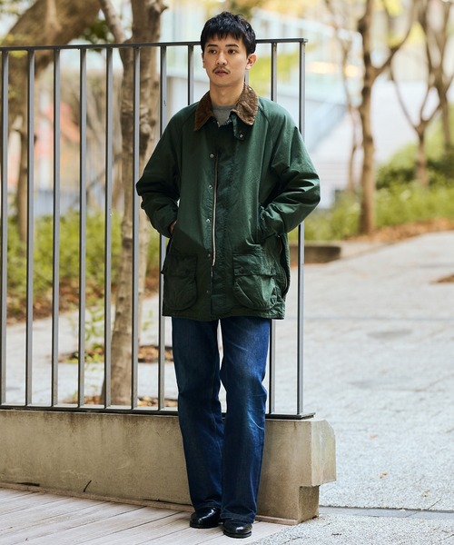 ブルゾン アウター 「別注」Barbour / BEAUFORT ウォッシュド ジャケット メンズの画像