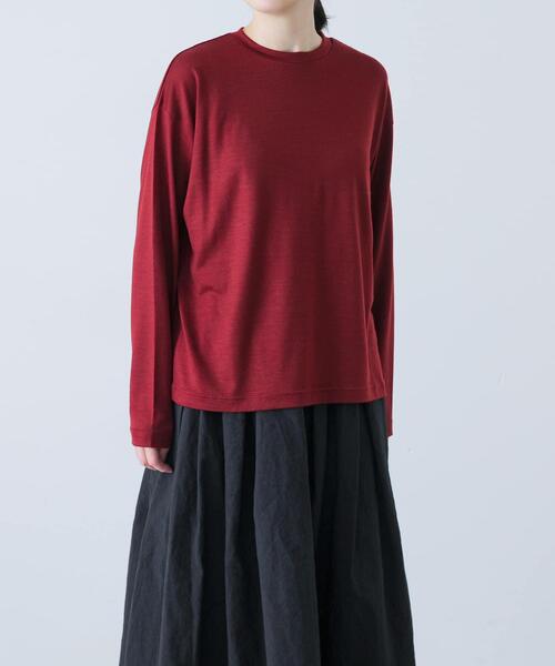 かぐれ tシャツ ウォッシャブルウールプルオーバー レディース