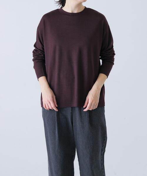 かぐれ tシャツ ウォッシャブルウールプルオーバー レディース