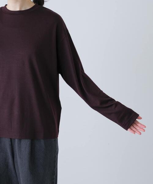 かぐれ tシャツ ウォッシャブルウールプルオーバー レディース