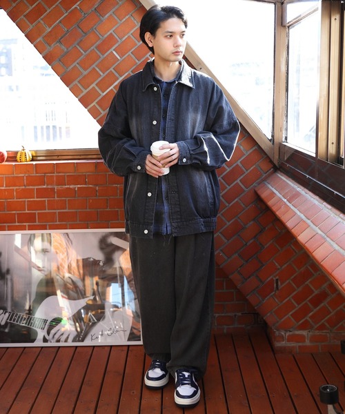 8 「8(eight)」 「Jungle Storm」デニムジャケット MEDIUM ブラック