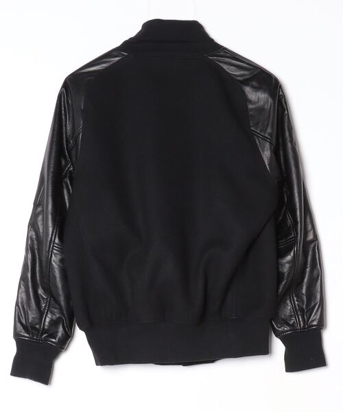 「felkod」 スタジャン S ブラック メンズ_画像2