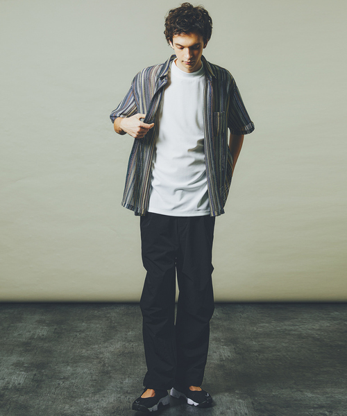 「AH ABAHOUSE」 半袖シャツ 46 イエロー メンズ_画像3