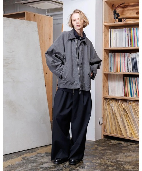 新品✨タグ付き　Sov. VシリーズブロードWayアウター　ブルゾン　近年 撥水・花粉ガード/中わたスタンドカラーショートブルゾン | ロペ