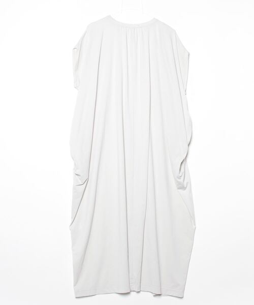 「Julier Yoga and Relax」 半袖ワンピース FREE ライトグレー レディース_画像2