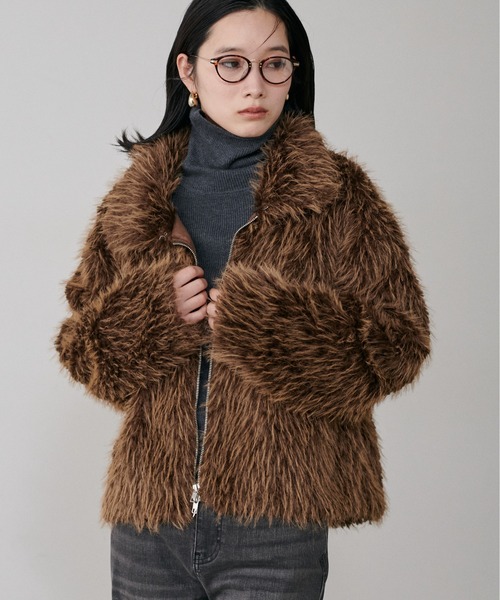 Raidoru新品未使用タグ付きファーブルゾン LARUTA（ラルータ） ブルゾン アウター 「LARUTA」2WAYネックファー