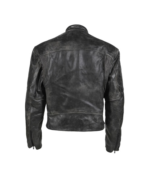 PROJECT GR コート ジャケット DISTRESSED LEATHER BIKER JACKET