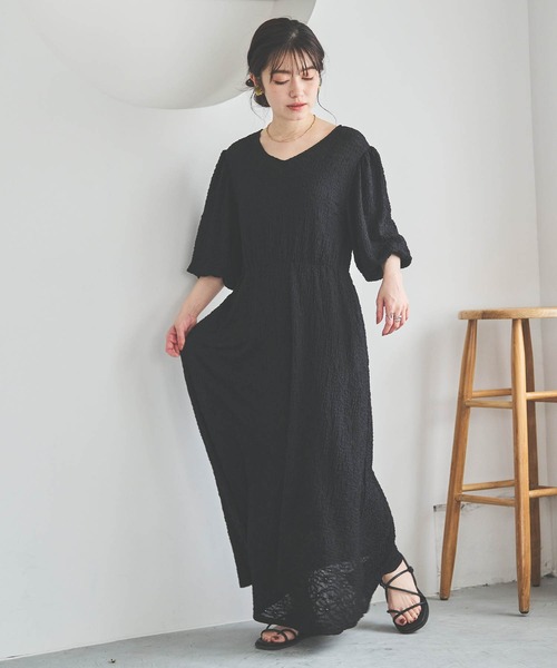 「mil」 半袖ワンピース XX-SMALL ブラック レディース_画像5