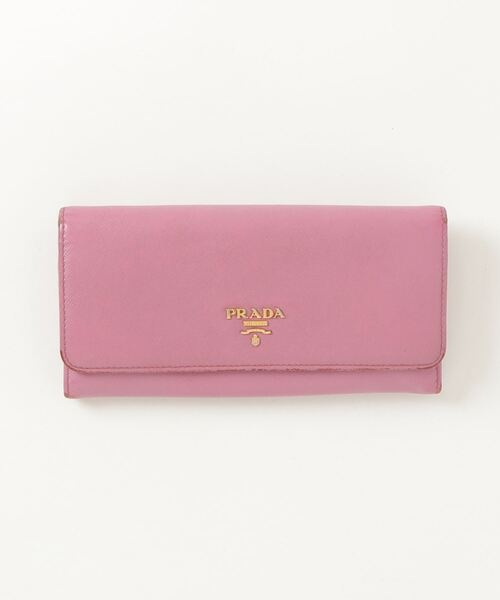 PRADA」 財布 - ピンク レディース プラダ PRADA 長財布 ウォレット